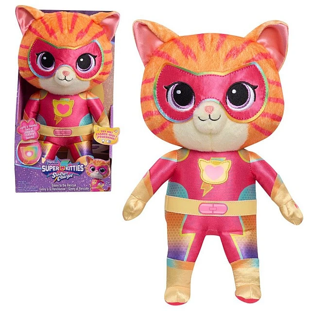 Super Kitties plush cat Ginny to the Rescue light and sound