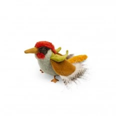 Soft cuddly toy woodpecker