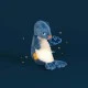 Soft toy glowing sea lion