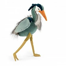 Soft toy grey heron