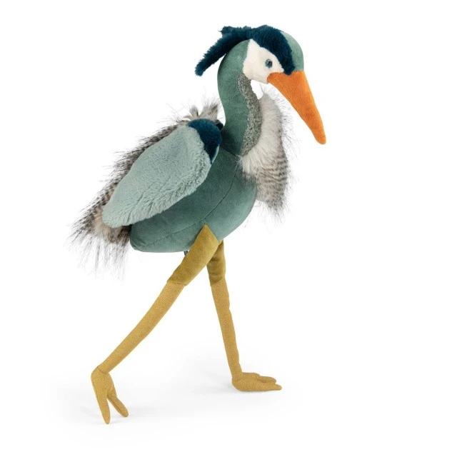 Soft toy grey heron