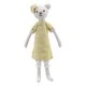 Linen toy Bear girl 30 cm.