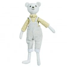Linen toy Bear boy 30 cm.