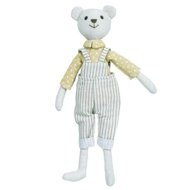 Linen toy Bear boy 30 cm.