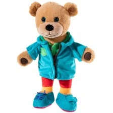 Teddy bear with clothes "Teach me" 30 cm.