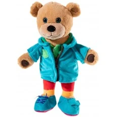 Teddy bear with clothes "Teach me" 30 cm.