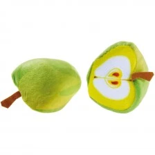 Plush apple with magnet 2 parts