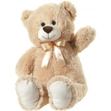 Beige bear with ribbon 60 cm.