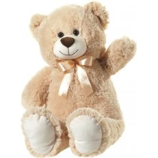 Beige bear with ribbon 60 cm.