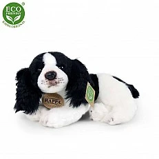 Plush Lying down dog Cocker Spaniel 24 cm.