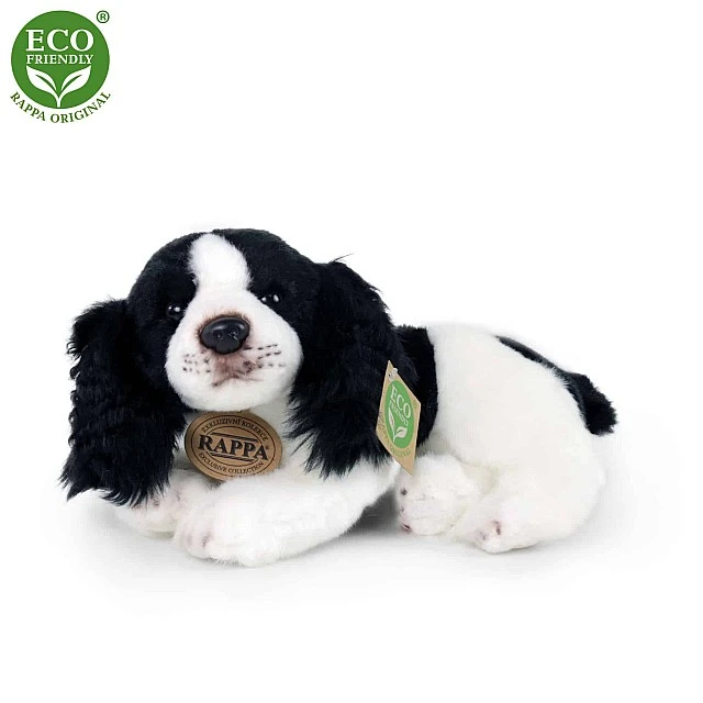 Plush Lying down dog Cocker Spaniel 24 cm.