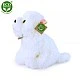 Plush dog West Highland White Terrier sitting 23 cm