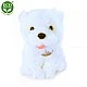 Plush dog West Highland White Terrier sitting 23 cm