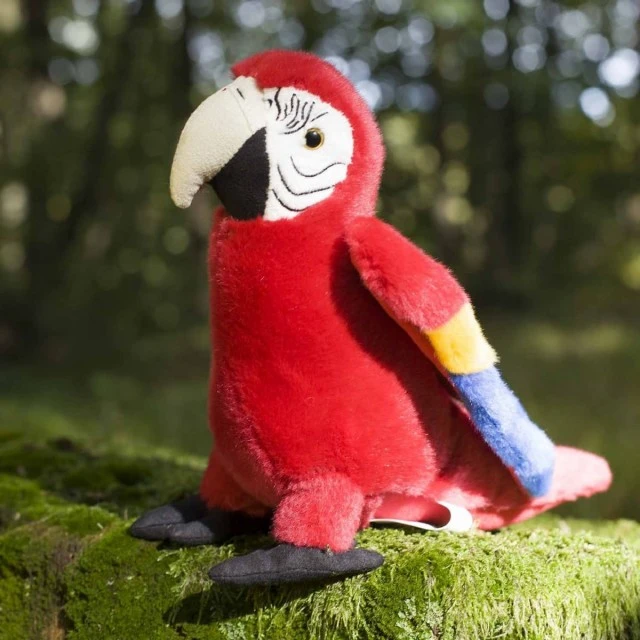 Plush Parrot Red Macaw 24 cm.