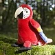 Plush Parrot Red Macaw 24 cm.