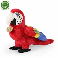 Plush Parrot Red Macaw 24 cm.
