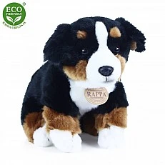 Bernese Mountain Dog plush sitting 25 cm.
