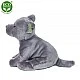 Stuffed Starfordshire bull terrier dog gray 30 cm.