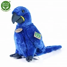 Plush Parrot Blue Macaw 25 cm.