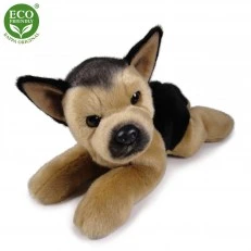 Plush lying German Shepherd 30 cm.