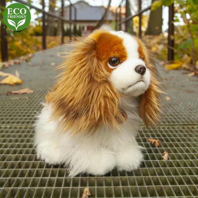 Plush Dog Kint Charles Spaniel sitting 25 cm.