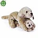 Plush Labrador dog 30 cm with baby 15 cm.