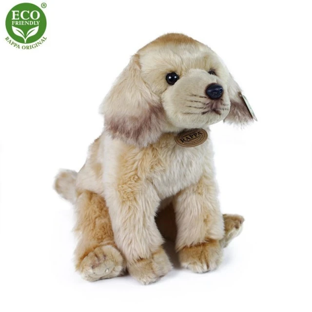 Plush sitting Labrador dog 27 cm.