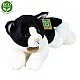 Plush Cat black and white lying down 30 cm.