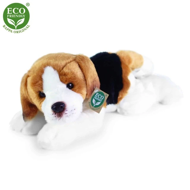 Plush dog Beagle lying down 30 cm.