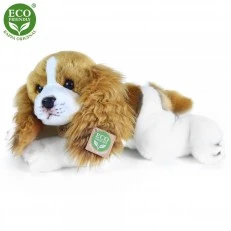 Plush Dog Cavalier King Charles Spaniel lying down 30 cm.