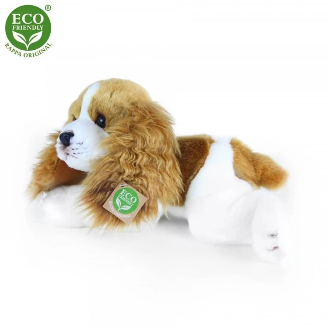 Plush Dog Cavalier King Charles Spaniel lying down 30 cm.