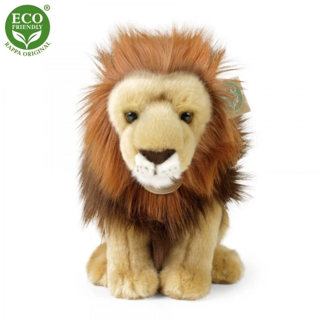 Plush Seated Lion 25 cm.