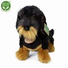 Plush Dog Dachshund sitting 30 cm.