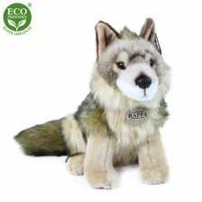 Plush Wolf/coyote 24 cm. sitting