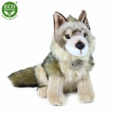 Plush Wolf/coyote 24 cm. sitting