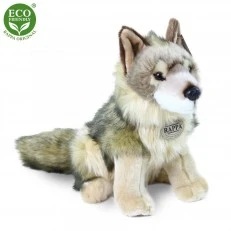 Plush Wolf/coyote 24 cm. sitting