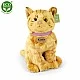 Plush Cat brown sitting 25 cm.