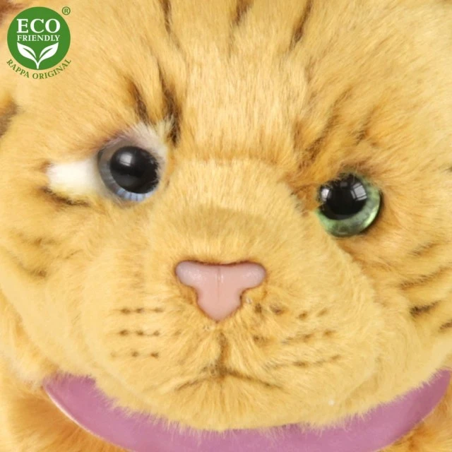 Plush Cat brown sitting 25 cm.