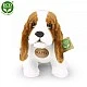 Plush standing Basset Hound 32 cm.