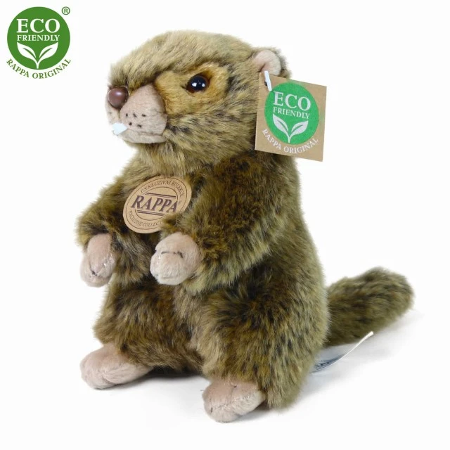 Plush groundhog standing 17 cm.