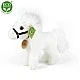 Plush White horse standing 20 cm.