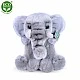 Plush sitting elephant 27 cm.