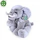 Plush sitting elephant 27 cm.