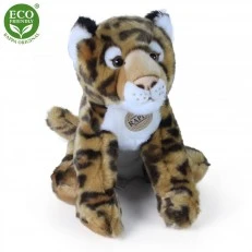 Plush Leopard sitting 30 cm.