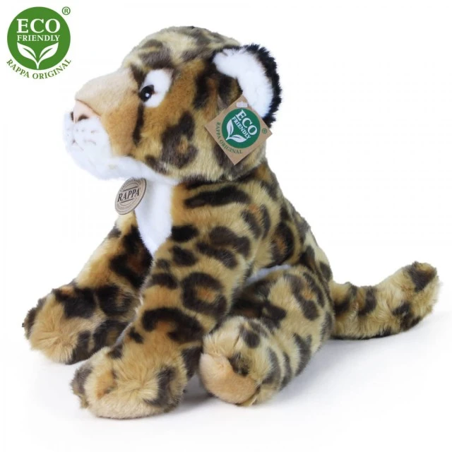 Plush Leopard sitting 30 cm.