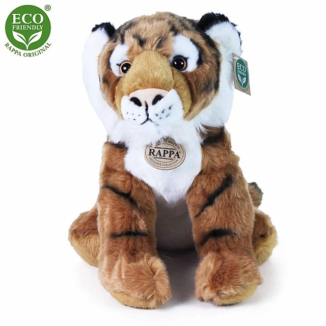 Plush Tiger sitting 30 cm.