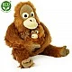 Plush Orangutan 28 cm with baby 15 cm.