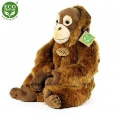 Plush Orangutan sitting 27 cm.