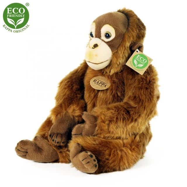Plush Orangutan sitting 27 cm.
