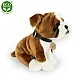 Plush Boxer dog sitting 27 cm.